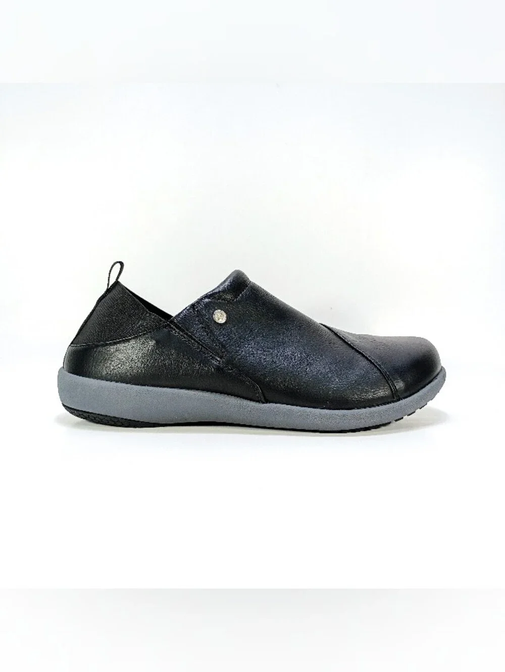 Spenco Brooklyn Convertible Womens 7.5 Black Faux Leather Loafers